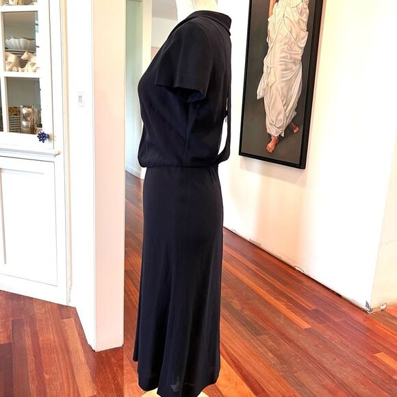 CHANEL Navy Back Cutout Dress - Picture 11 of 13